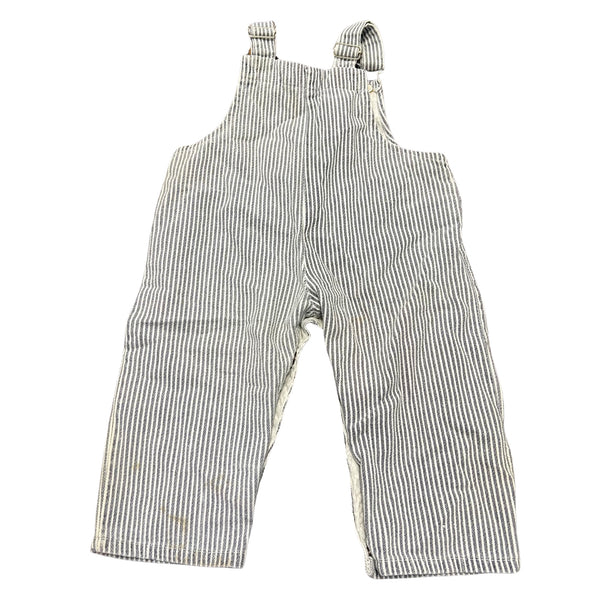 Vintage Kid's Striped Overalls (18mo)