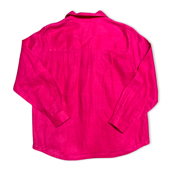 Vintage 90s Pink Linen Top