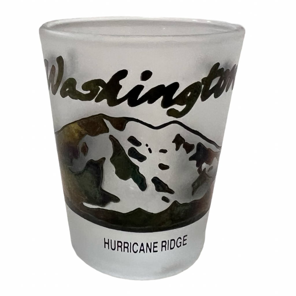 Vintage Washington St. Hurricane Ridge Shot Glass