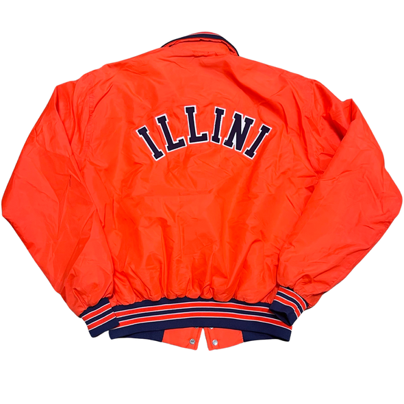 Vintage 80's Fighting Illini Nylon Jacket (M)