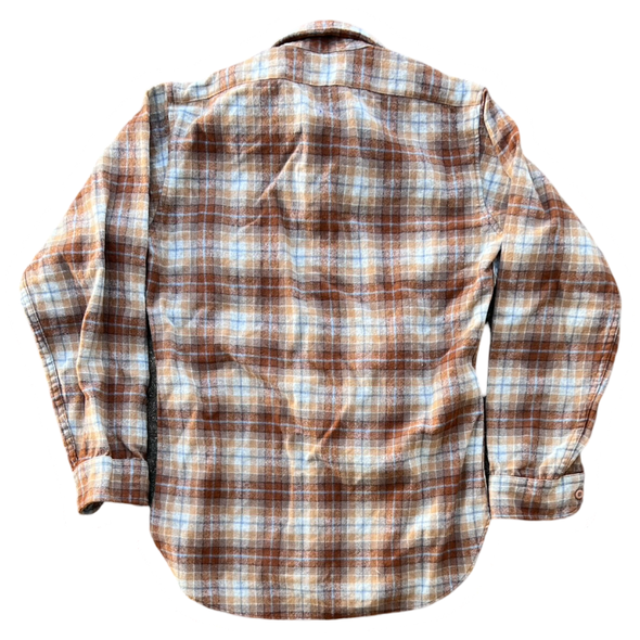 80's Plaid Pendleton Wool Shirt (S)