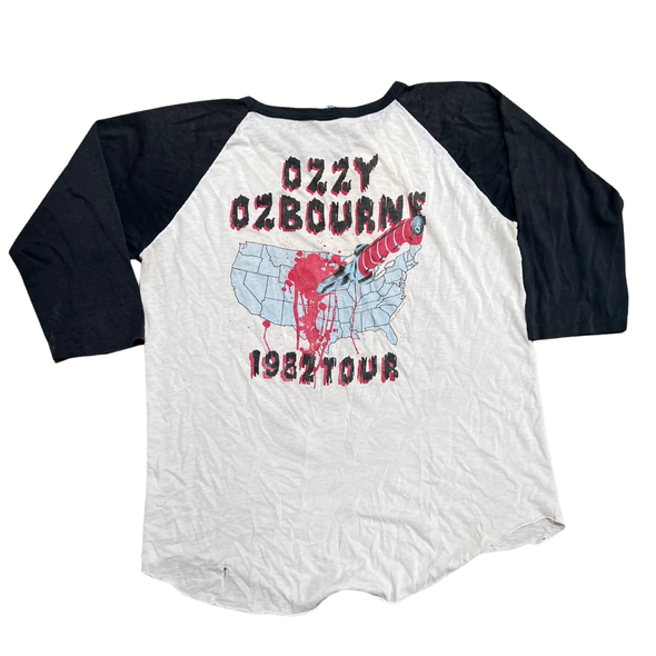 Vintage 1982 Ozzy Osbourne Band Baseball Tee (XL)