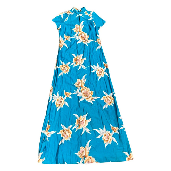 Vintage Hilo Hattie Hawaiian Maxi Dress (M/L)