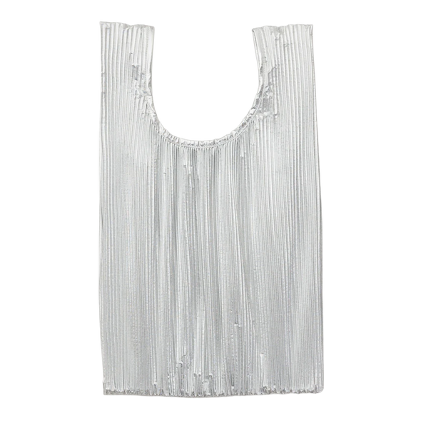 Baggu Pleated Chrome Metallic Bag