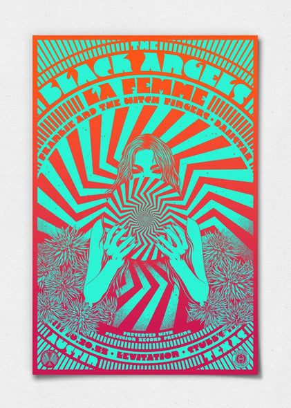 The Black Angels Poster by Simon Berndt - LEVITATION