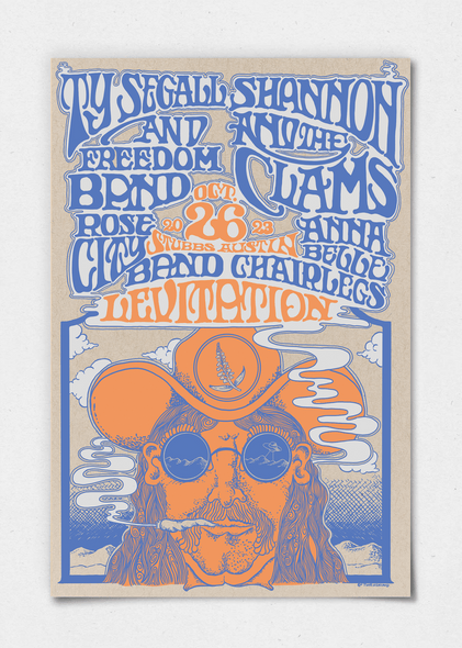 Ty Segall & Freedom Band Poster by Taylor W. Rushing - LEVITATION