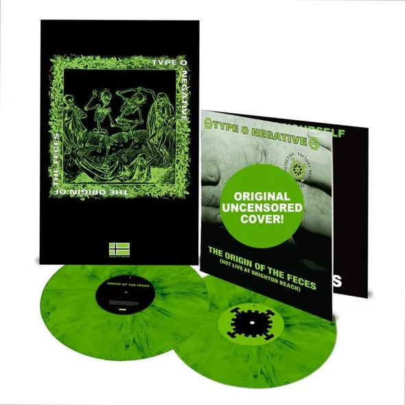 Type O Negative The Origin Of The Feces (Deluxe Edition) (Green & Black Colored Vinyl) (2 Lp's) - (M) (ONLINE ONLY!!)