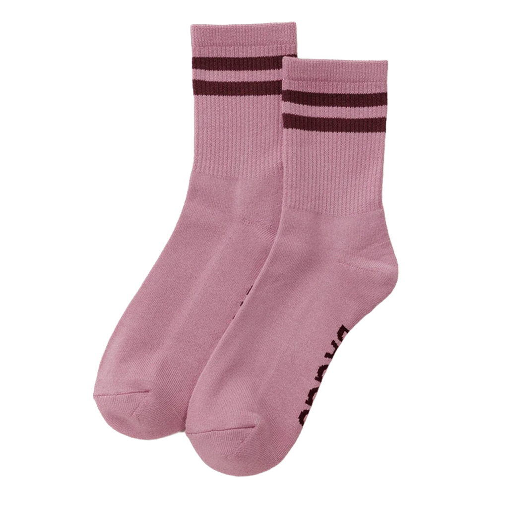 Baggu Ribbed Sock - Wild Plum Stripe