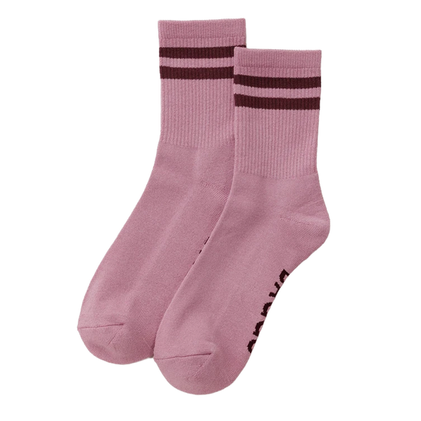 Baggu Ribbed Sock - Wild Plum Stripe