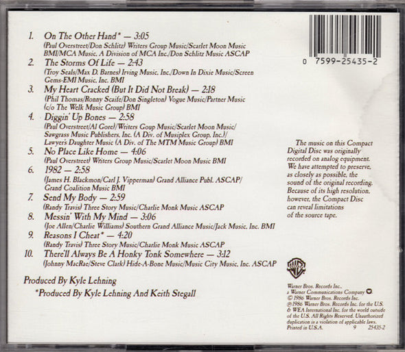 Randy Travis : Storms Of Life (CD, Album, RP)