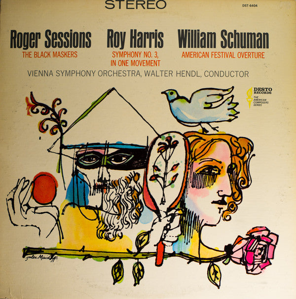 Roger Sessions, Roy Harris, William Schuman : Sessions/Black Maskers, Harris/Symphony No. 3, Schuman/American Festival Overture (LP)