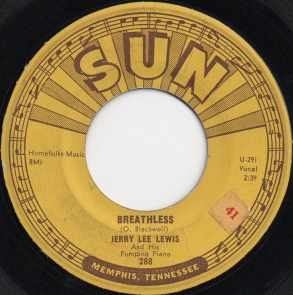 Jerry Lee Lewis And His Pumping Piano* : Breathless (7", Single)