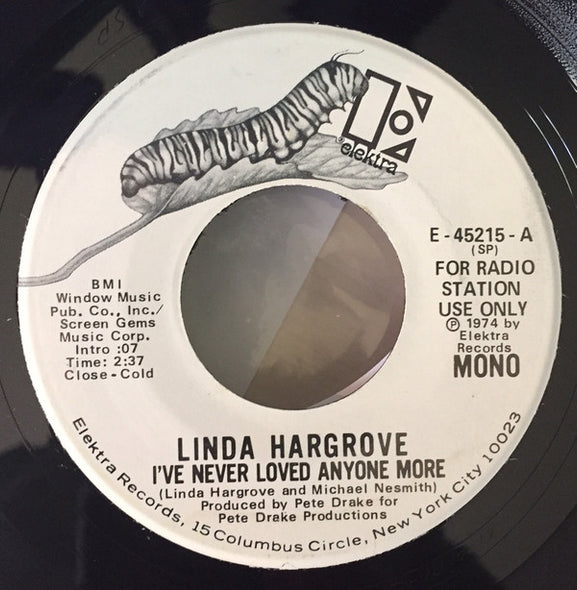 Linda Hargrove : I've Never Loved Anyone More (7", Mono, Promo, SP)