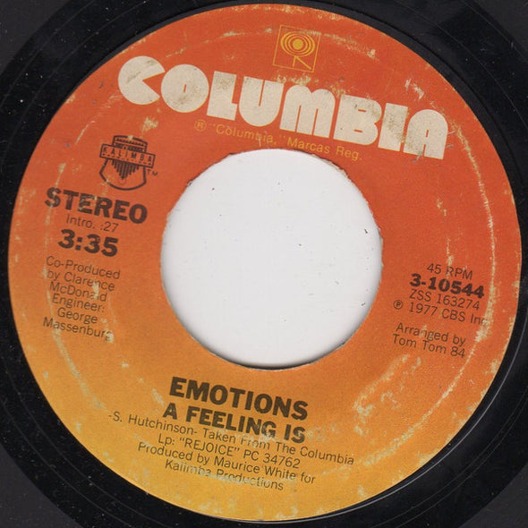 Emotions* : Best Of My Love (7", Single, Styrene, Ter)