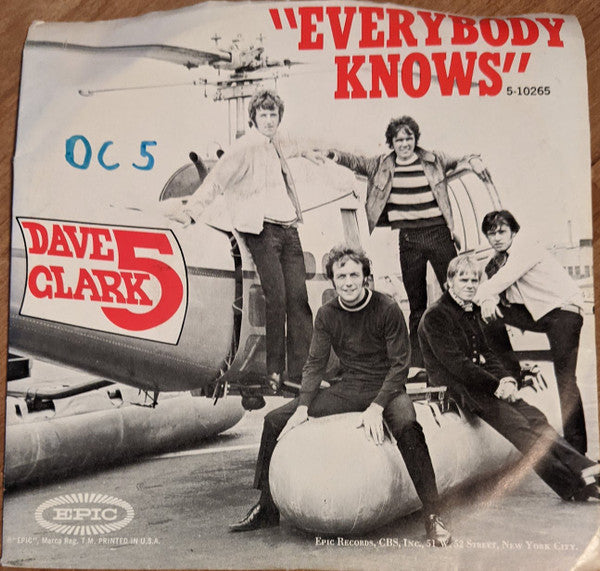 The Dave Clark Five : Everybody Knows / Inside And Out (7", Single, Styrene, San)