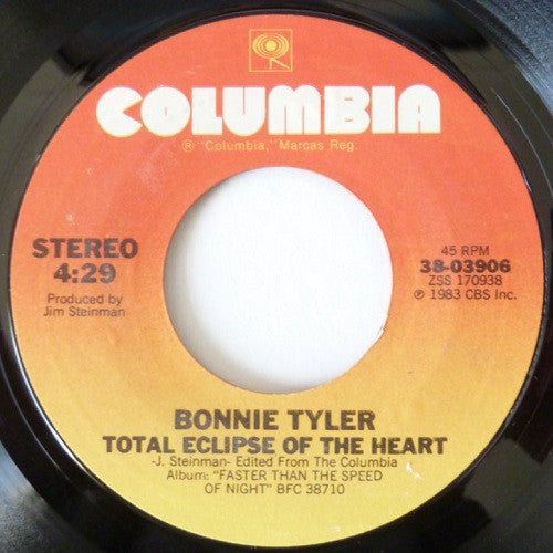 Bonnie Tyler : Total Eclipse Of The Heart (7", Styrene)