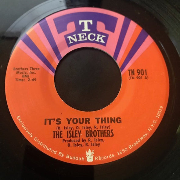 The Isley Brothers : It's Your Thing / Don't Give It Away (7", Single, San)