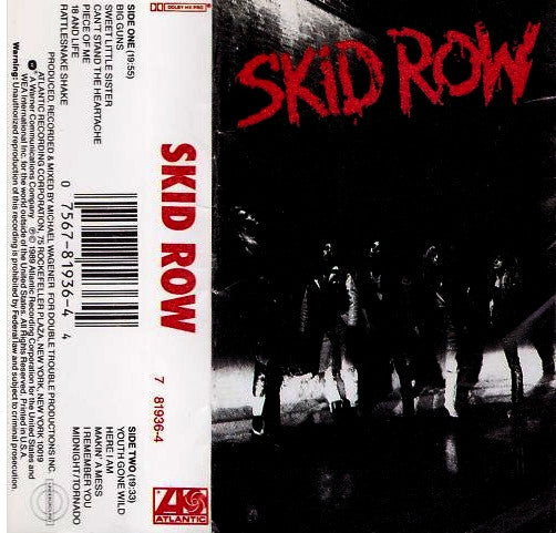 Skid Row : Skid Row (Cass, Album, AR )