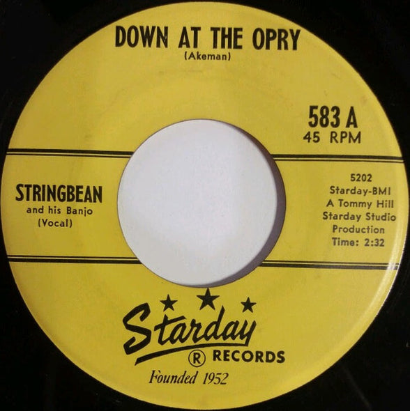 Stringbean : Down At The Opry / Chewin' Chewing Gum (7")