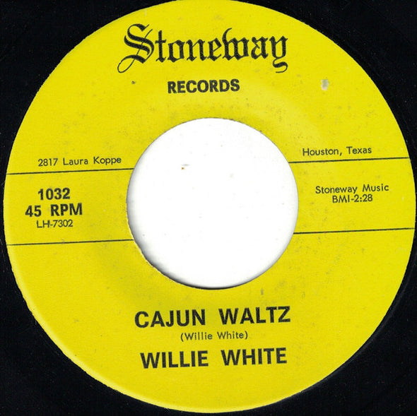 Willie White (8) : Cajun Waltz (7", Single)