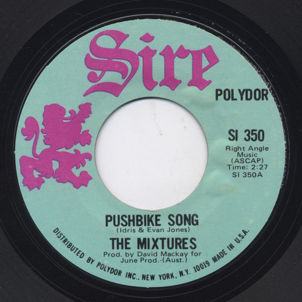 The Mixtures : Pushbike Song (7", Single)