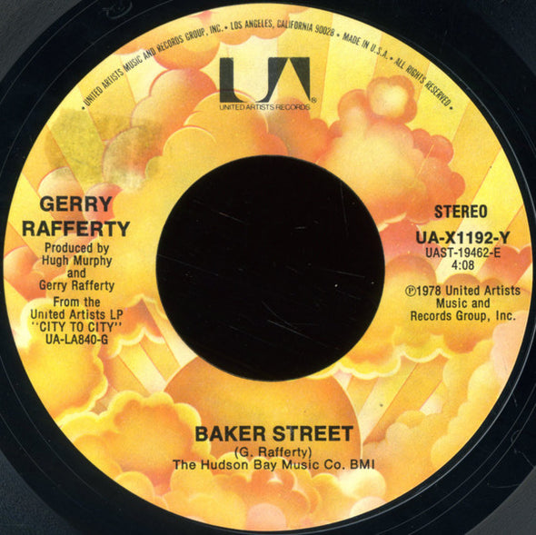 Gerry Rafferty : Baker Street (7", Single, Styrene, All)