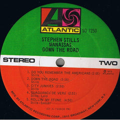 Stephen Stills / Manassas : Down The Road (LP, Album, PR)