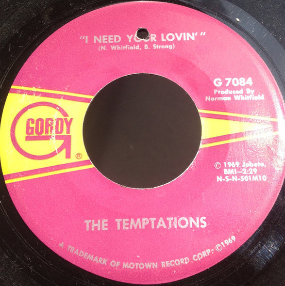 The Temptations : Run Away Child, Running Wild (7", Single)