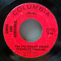 Simon And Garfunkel* : The Dangling Conversation / The Big Bright Green Pleasure Machine (7", Single, Styrene)
