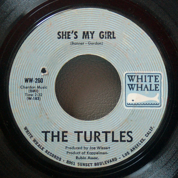 The Turtles : She's My Girl / Chicken Little Was Right (7", Single, Styrene, Mon)