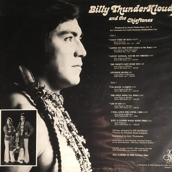 Billy Thunderkloud And The Chieftones : What Time Of Day (LP, Album, Promo)