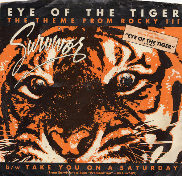 Survivor : Eye Of The Tiger (7", Single, Styrene, Ter)