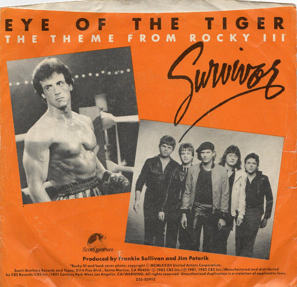 Survivor : Eye Of The Tiger (7", Single, Styrene, Ter)