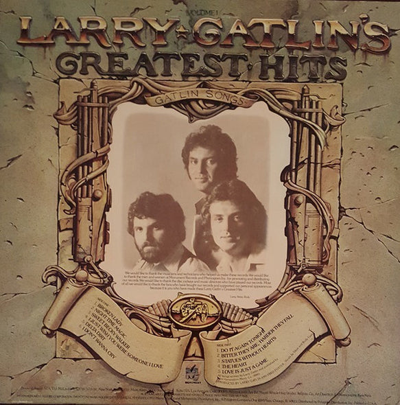 Larry Gatlin : Larry Gatlin's Greatest Hits Volume 1 (LP, Album, Comp, San)