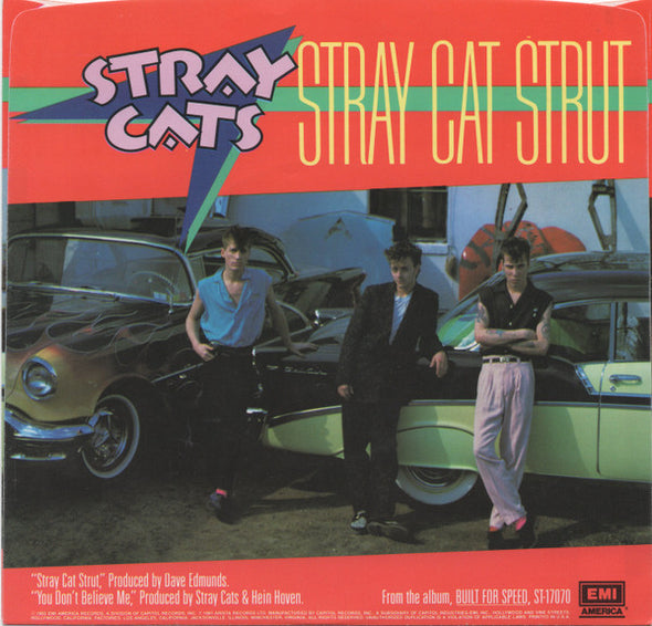 Stray Cats : Stray Cat Strut (7", Single, Jac)