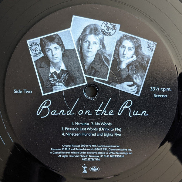 Paul McCartney And Wings – Band On The Run (1973, Vinyl) - Discogs