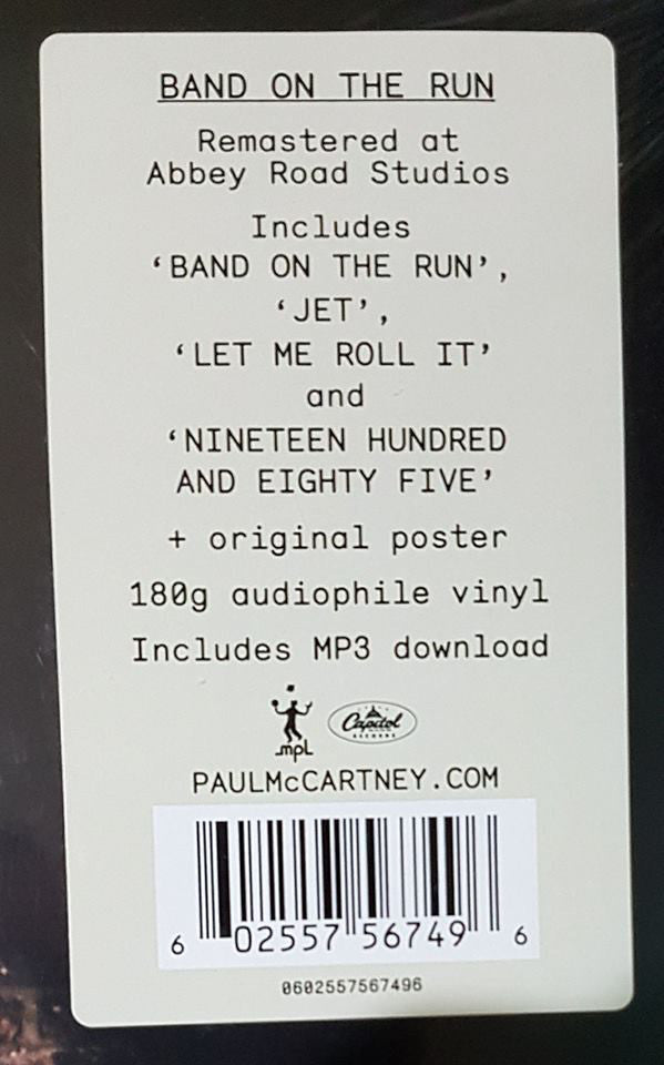 Paul McCartney And Wings – Band On The Run (1973, Vinyl) - Discogs