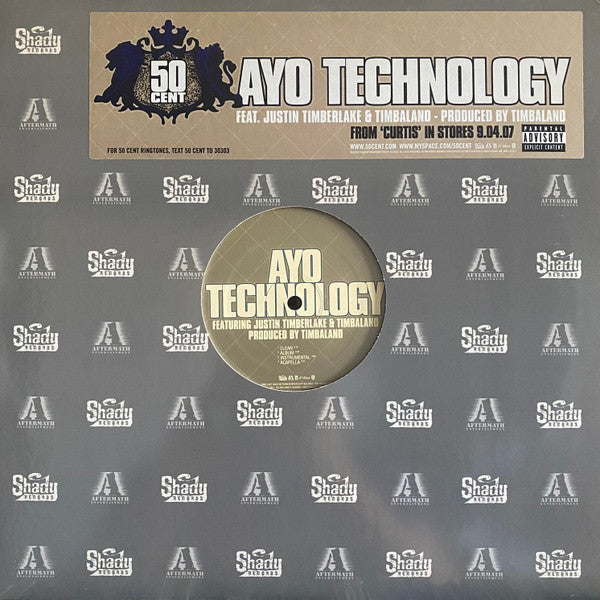 50 Cent : Ayo Technology (12", Promo)
