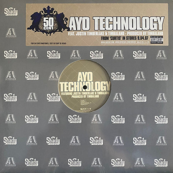 50 Cent : Ayo Technology (12", Promo)