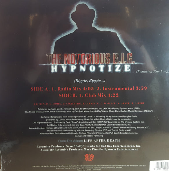 The Notorious B.I.G.* : Hypnotize (12", Ltd, Bla)