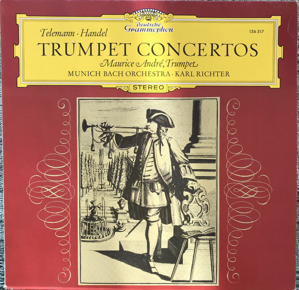 Maurice André, Münchener Bach-Orchester, Karl Richter : Konzerte Von Telemann Und Händel (LP)