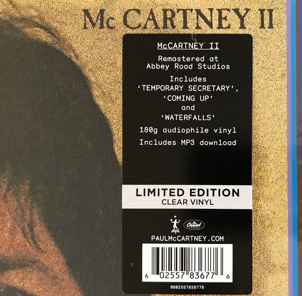 Paul McCartney : McCartney II (LP, Album, Ltd, RE, RM, Cle)