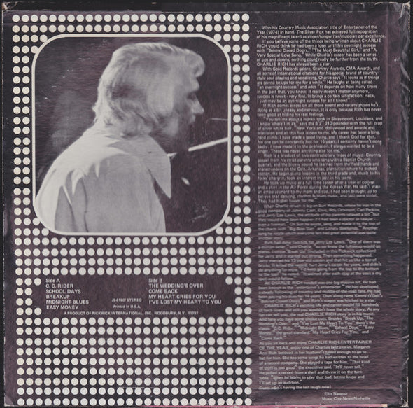 Charlie Rich : Entertainer Of The Year (LP, Comp)