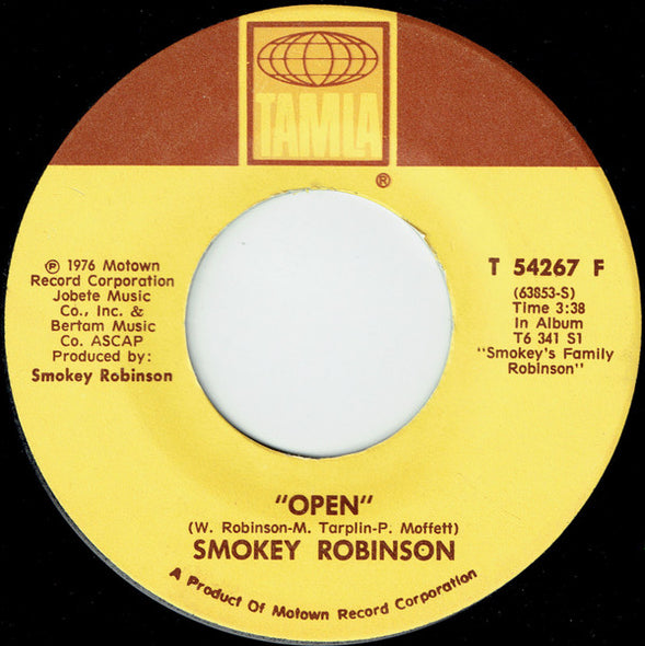 Smokey Robinson : Open (7", Single)