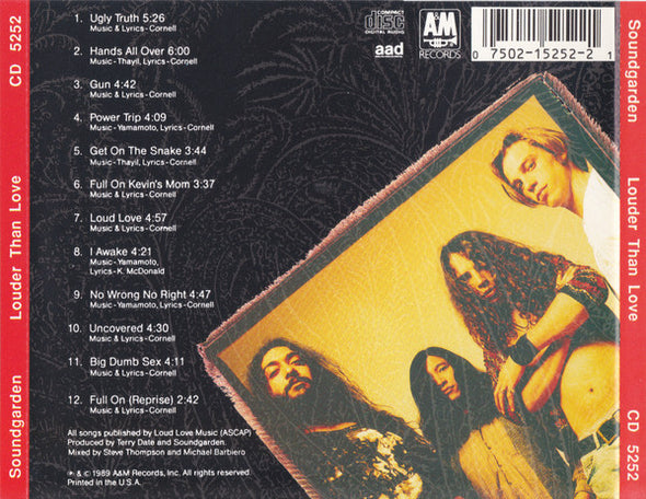 Soundgarden : Louder Than Love (CD, Album)