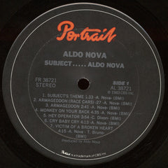 Aldo Nova : Subject.....Aldo Nova (LP, Album, Car)
