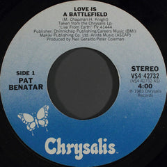 Benatar* : Love Is A Battlefield (7", Single, Styrene, Pit)