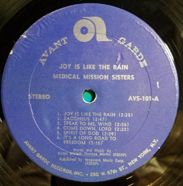 Medical Mission Sisters* : Joy Is Like The Rain (LP, Album)