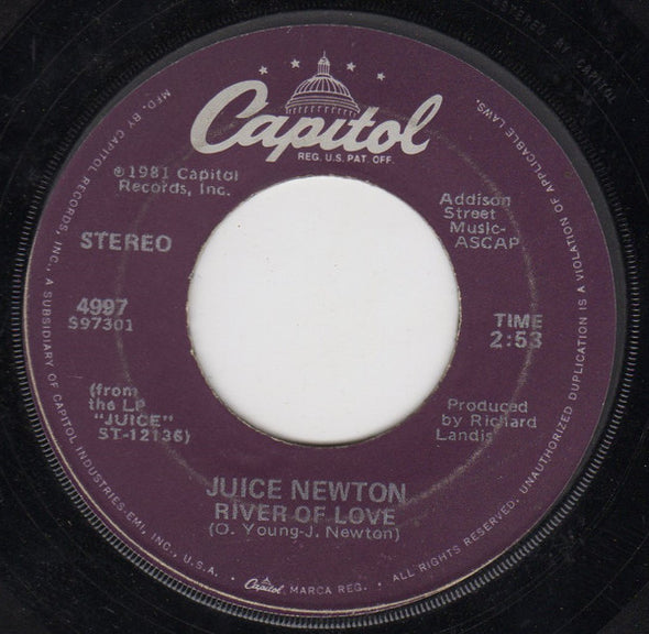 Juice Newton : Queen Of Hearts (7", Single, Jac)