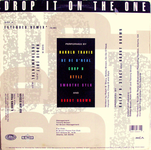 B. Brown Posse : Drop It On The One (12", Single)